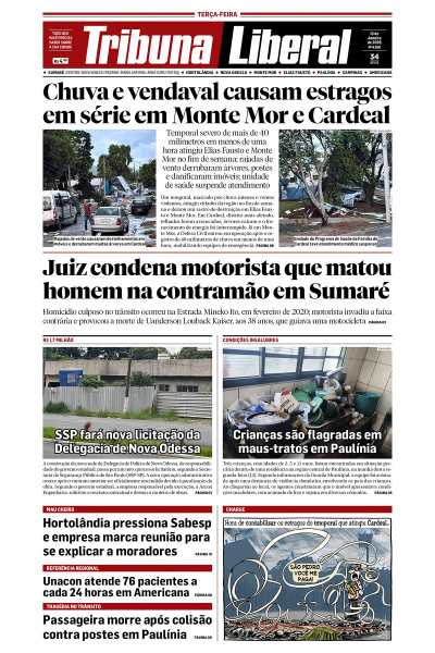 Tribuna Liberal - Edição de 13 de Janeiro de 2026