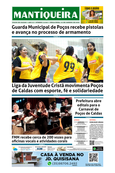 Mantiqueira - Edição de 13 de janeiro de 2026