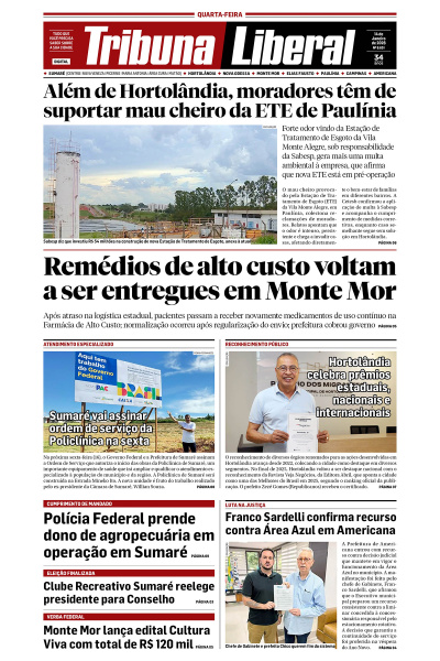 Tribuna Liberal - Edição de 14 de Janeiro de 2026