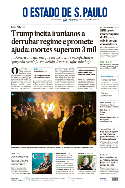 Estadão - Edição de 14 de Janeiro de 2026