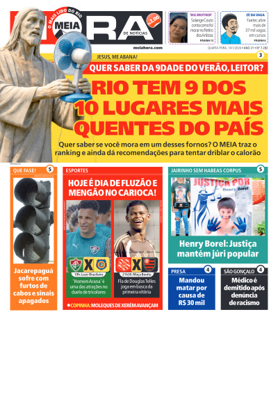 MEIA HORA - Edição de 14 de Janeiro de 2026