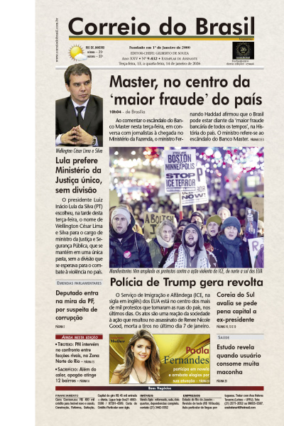 Correio do Brasil - Edição de 14 de Janeiro de 2026