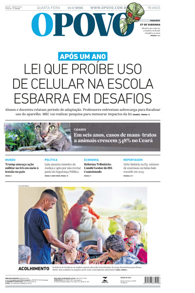O POVO - Edição de 14 de Janeiro de 2026