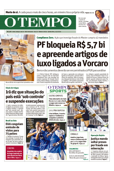 O TEMPO - Edição de 15 de Janeiro de 2026