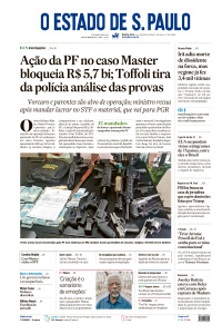 Estadão - Edição de 15 de Janeiro de 2026