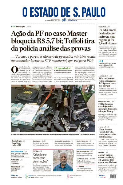 Estadão - Edição de 15 de Janeiro de 2026