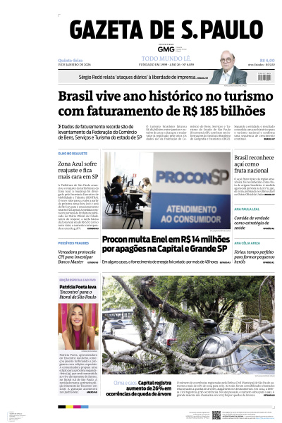Gazeta de S. Paulo - Edição de 15 de Janeiro de 2026