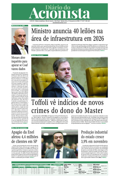 Diário do Acionista - 15 de janeiro de 2026