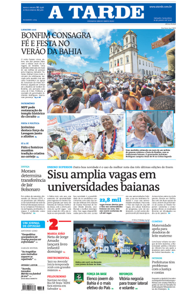 A TARDE - Edição de 16 de Janeiro de 2026