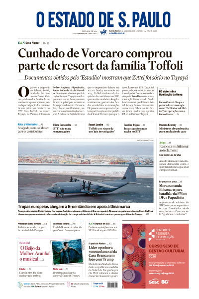 Estadão - Edição de 16 de Janeiro de 2026