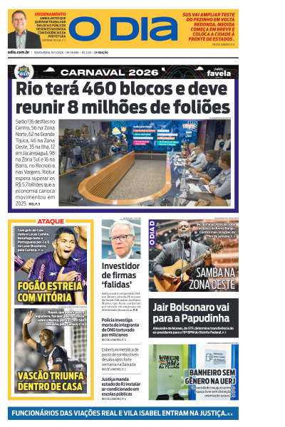 O DIA - Edição de 16 de Janeiro de 2026