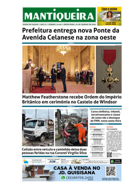 Mantiqueira - Edição de 16 de Janeiro de 2026