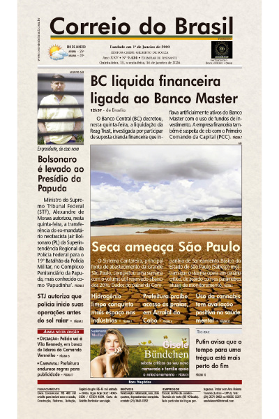 Correio do Brasil – Edição de 16 de janeiro de 2025