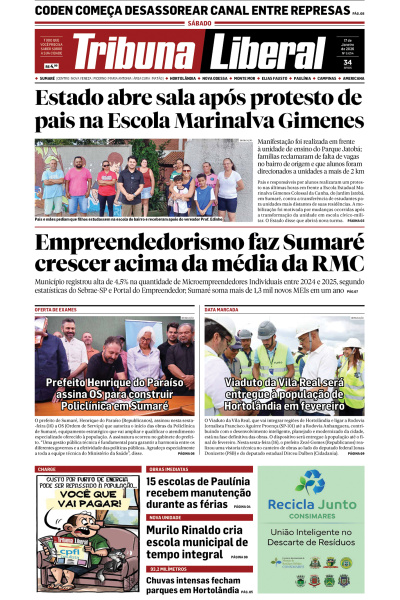 Tribuna Liberal - Edição de 17 de Janeiro de 2026
