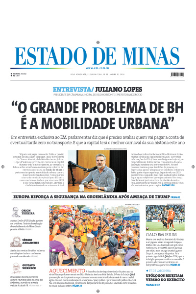 Estado de Minas - Edição de 19 de Janeiro de 2026