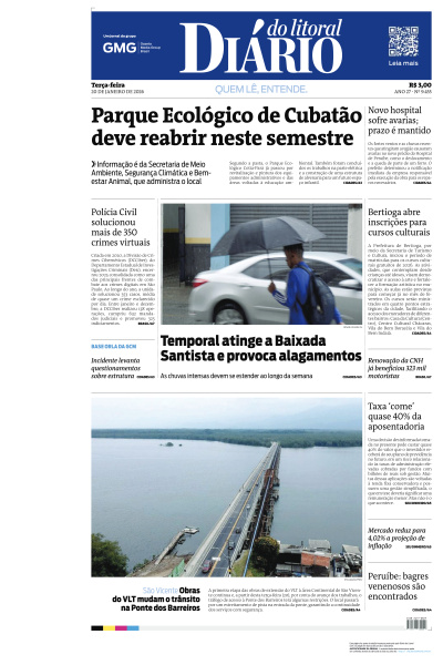 Diário do Litoral - Edição de 20 de Janeiro de 2026