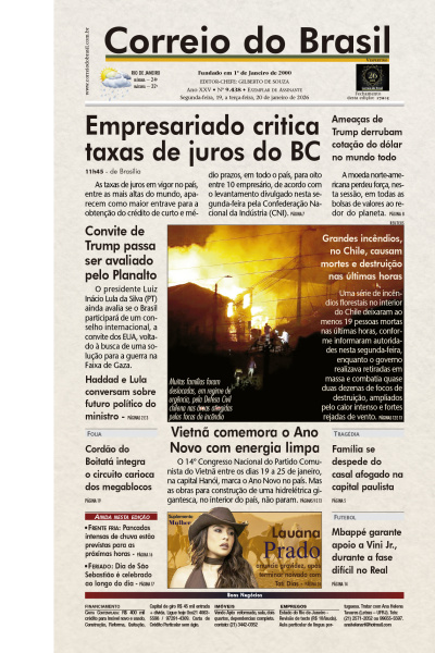 Correio do Brasil - Edição de 20 de Janeiro de 2026