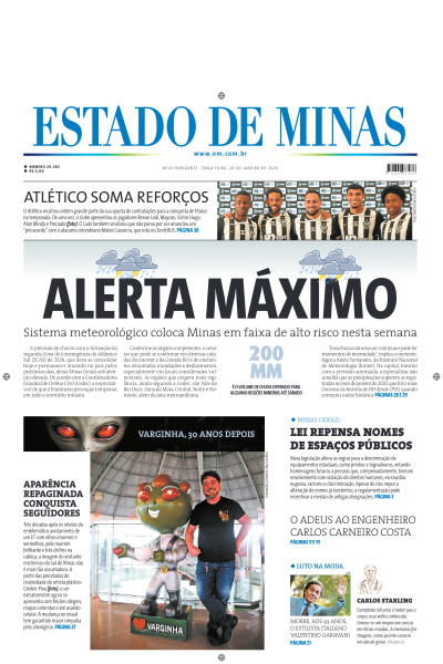 Estado de Minas - Edição de 20 de Janeiro de 2026
