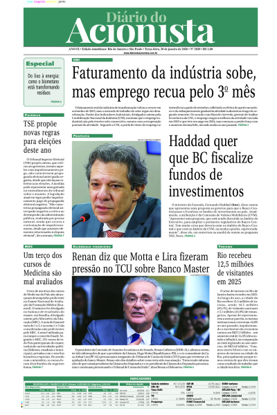 Diário do Acionista - 20 de janeiro de 2026