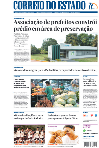 Correio do Estado - Edição de 21 de Janeiro de 2026