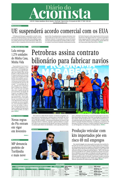 Diário do Acionista - 21 de janeiro de 2026