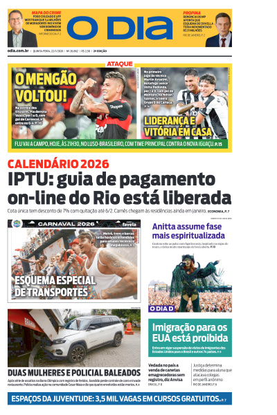 O DIA - Edição de 22 de Janeiro de 2026