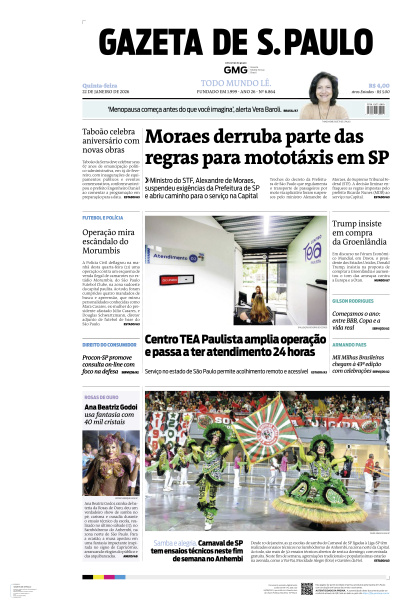 Gazeta de S. Paulo - Edição de 22 de Janeiro de 2026