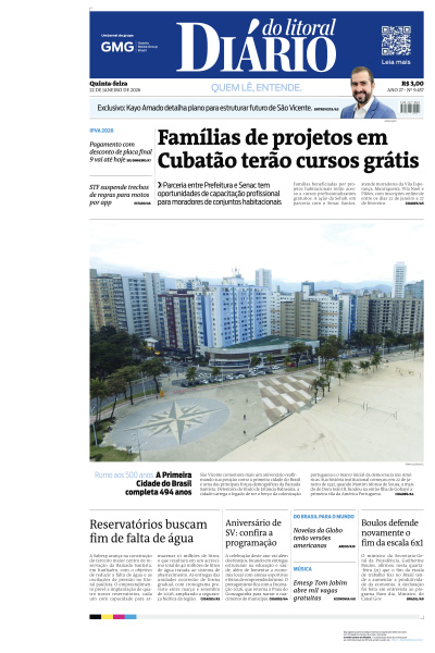 Diário do Litoral - Edição de 22 de Janeiro de 2026