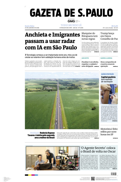 Gazeta de S. Paulo - Edição de 23 de Janeiro de 2026
