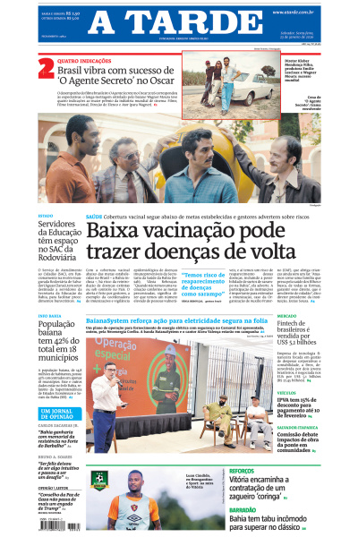 A TARDE - Edição de 23 de Janeiro de 2026