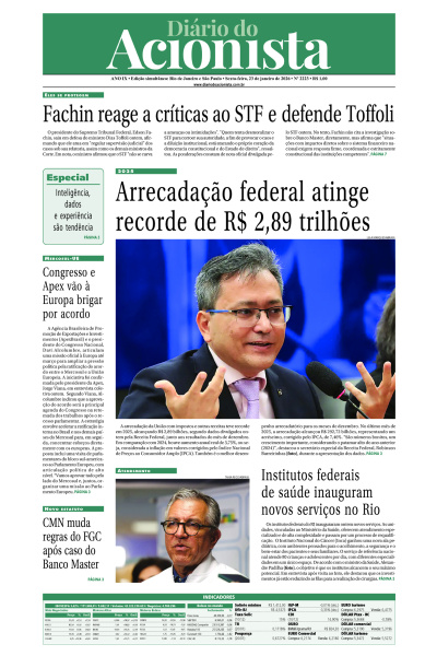 Diário do Acionista - 23 de janeiro de 2026