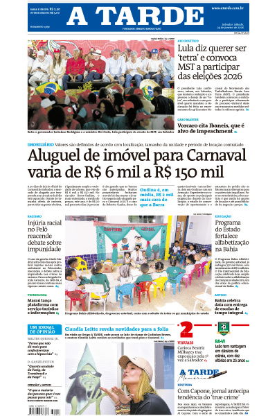 A TARDE - Edição de 24 de Janeiro de 2026