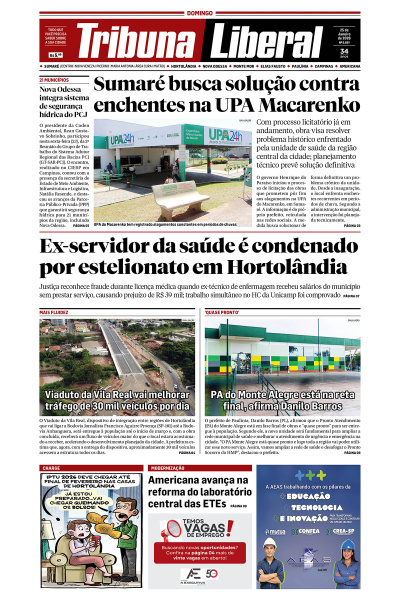 Tribuna Liberal - Edição de 25 de Janeiro de 2026