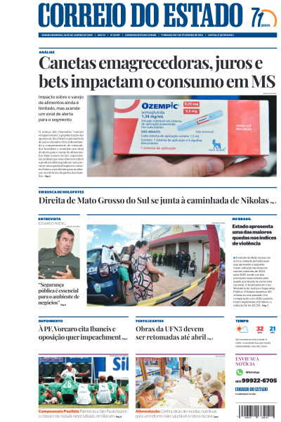 Correio do Estado - Edição de 24 de Janeiro de 2026
