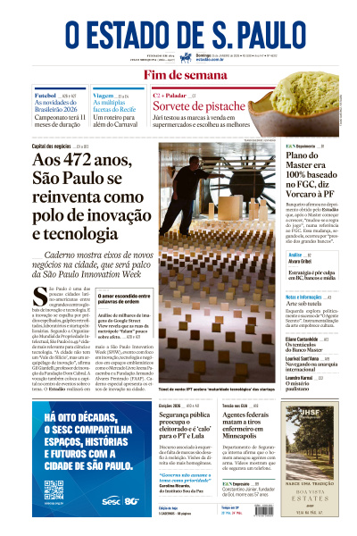 Estadão - Edição de 25 de Janeiro de 2026