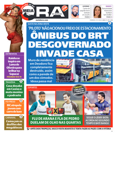 MEIA HORA - Edição de 25 de Janeiro de 2026