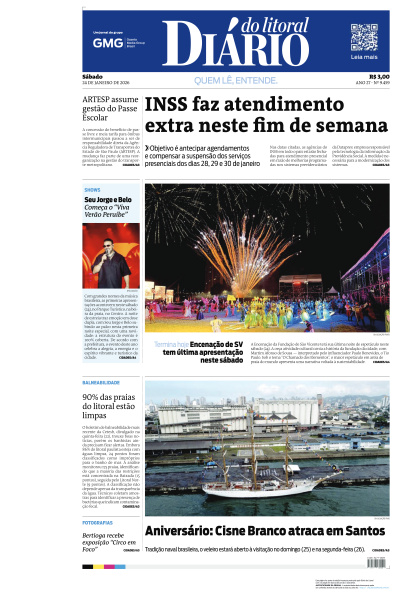 Diário do Litoral - Edição de 25 de Janeiro de 2026