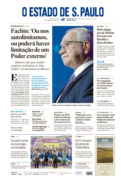 Estadão - Edição de 26 de Janeiro de 2026
