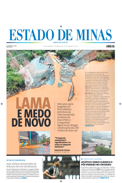 Estado de Minas - Edição de 26 de Janeiro de 2026