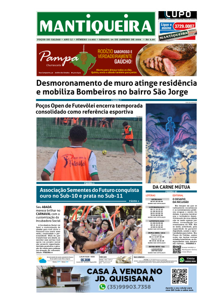 Mantiqueira - Edição de 26 de Janeiro de 2026