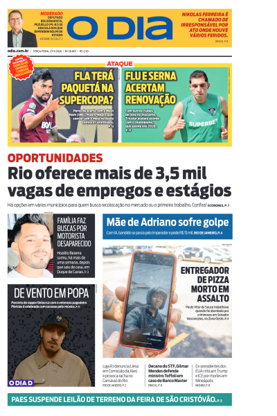O DIA - Edição de 27 de Janeiro de 2026