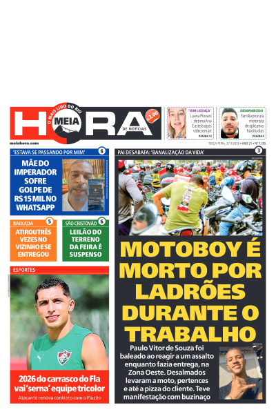 MEIA HORA - Edição de 27 de Janeiro de 2026