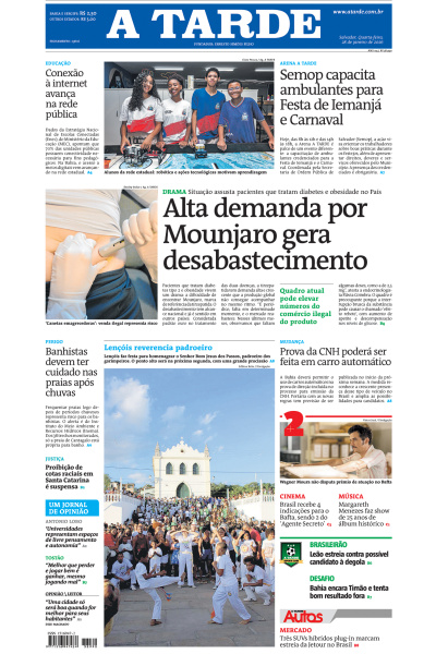 A TARDE - Edição de 28 de Janeiro de 2026