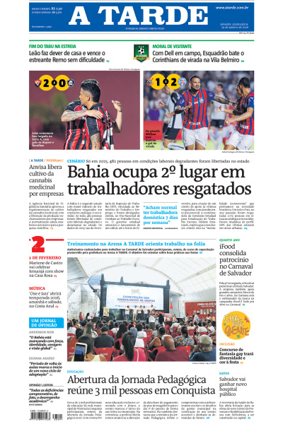 A TARDE - Edição de 29 de Janeiro de 2026