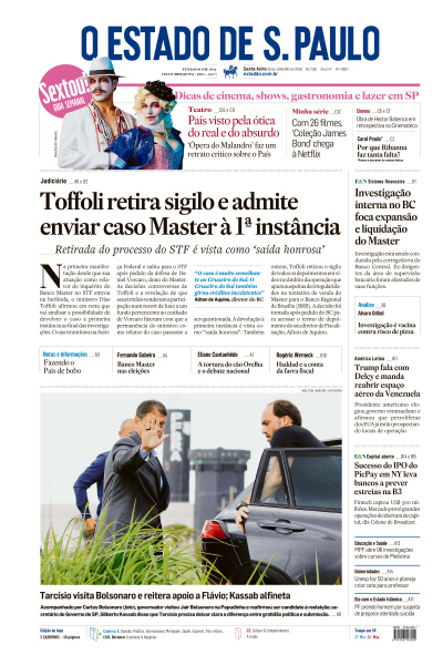 Estadão - Edição de 30 de Janeiro de 2026