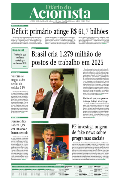 Diário do Acionista - 30 de janeiro de 2026