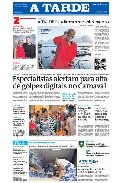 A TARDE - Edição de 31 de Janeiro de 2026