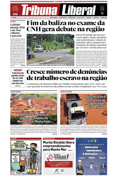 Tribuna Liberal - Edição de 01 de Fevereiro de 2026