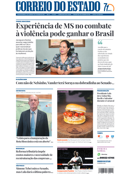 Correio do Estado - Edição de 01 de Fevereiro de 2026