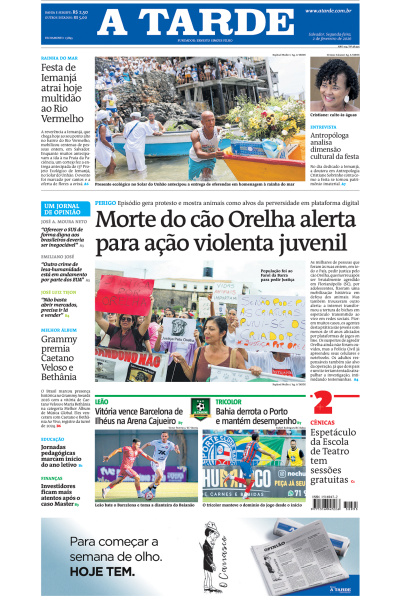 A TARDE - Edição de 02 de Fevereiro de 2026